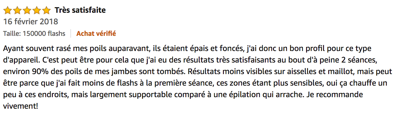 commentaire Beurer IPL 7500